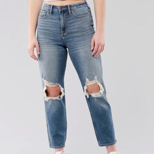 Hollister high rise mom jeans